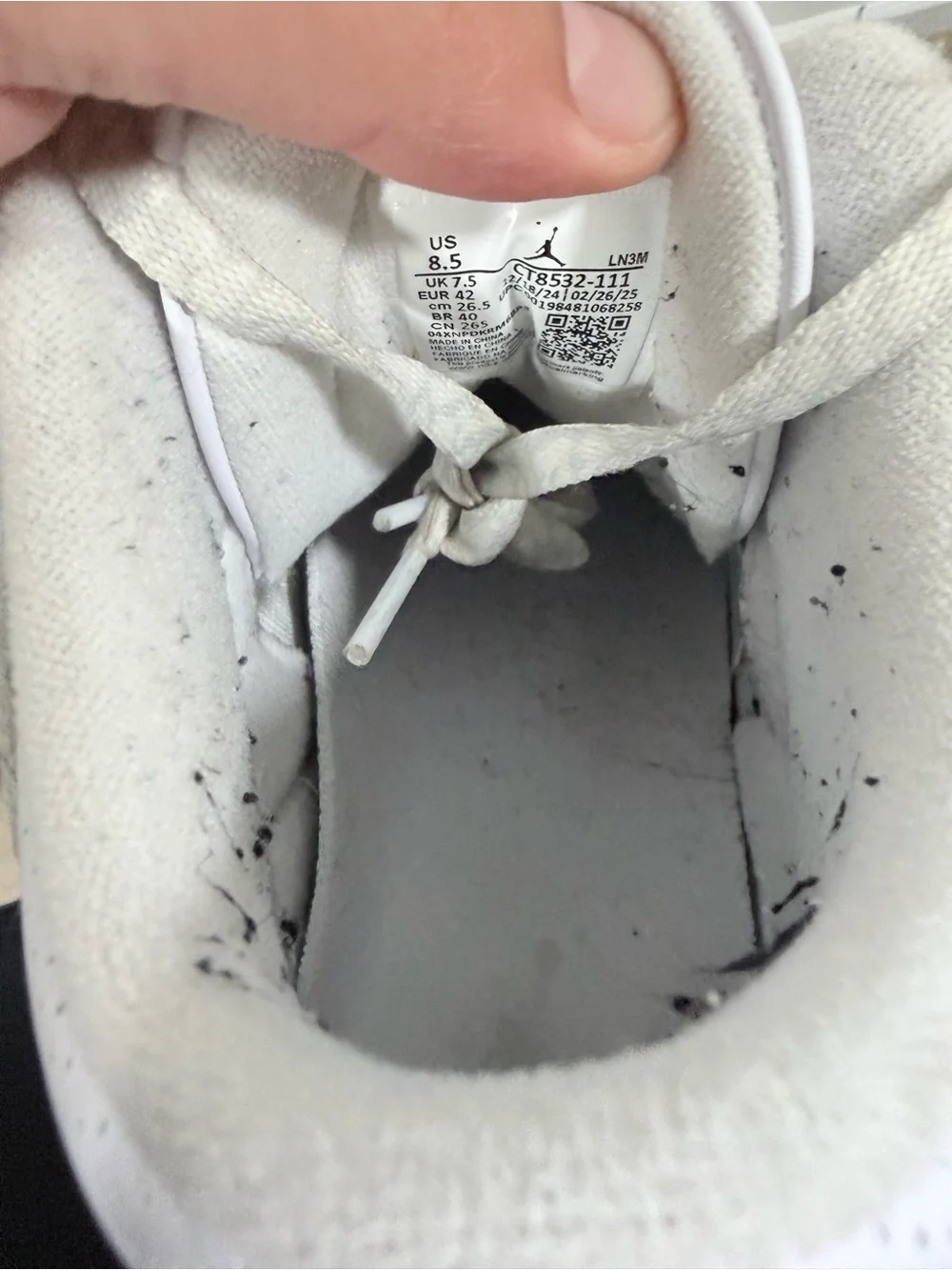 Jordan size used